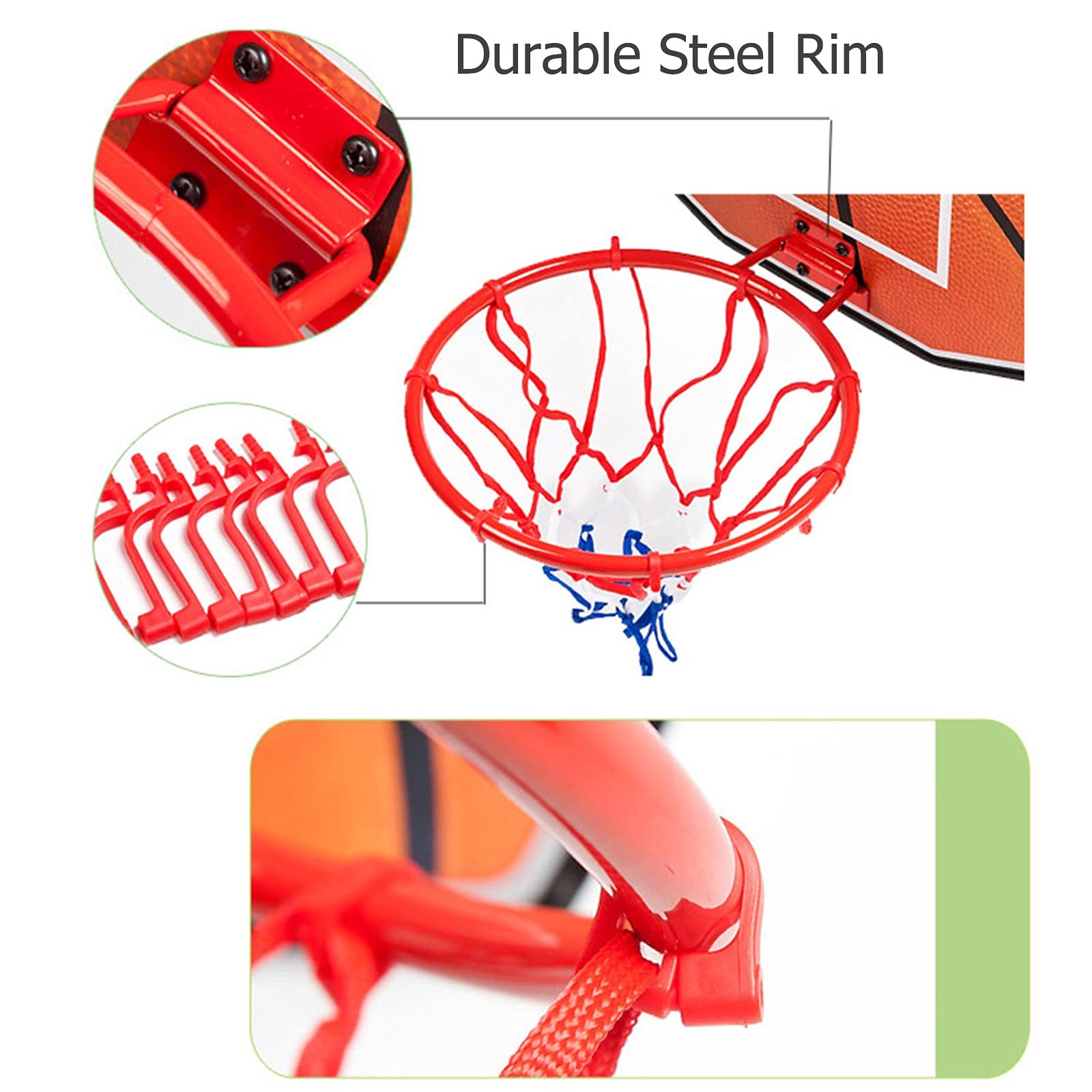 バスケットゴール木製のバックボードと18インチのスチールリムを備えた壁掛けバスケットボールフープ錦バスケットボールコートと屋内外の目標をぶら下げている Amazon.co.jp: バスケットゴール 木製のバックボードと18インチの